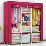 Armoire de rangement 3 battant pliable en tissu