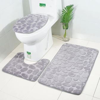 Tapis salle de bain 3pcs