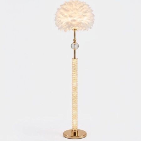 Lampadaire sur Pied en Plumes